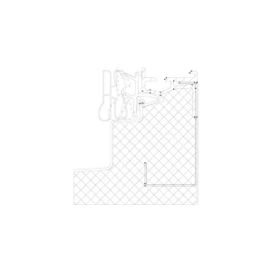 Drzwi chłodziarki Electrolux / AEG białe z izolacją 421 x 1022 mm 140064972015