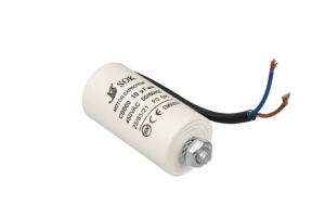 KONDENSATOR 10 UF / 450V KABEL 27038