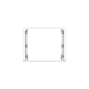 Zestaw szyby drzwi do piekarnika Electrolux / AEG inox 596 x 466 mm