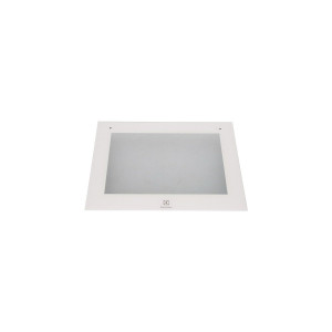 Szyba zewnętrzna drzwi piekarnika Electrolux / AEG biała 595,5 x 467 mm