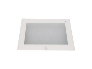 Szyba zewnętrzna drzwi piekarnika Electrolux / AEG biała 595,5 x 467 mm