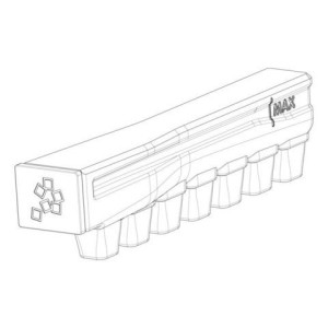 Plastikowe ramki półek do lodówe Zespół pojemnika do lodu do lodówki Electrolux / AEG 2425570047