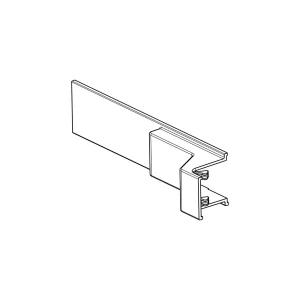 Pokrywa górnego zawiasu do urządzenia chłodniczego Electrolux / AEG 7802 198 x 41,6 mm