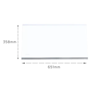 Półka szklana do lodówki Amica 65,7 x 35,1 cm 1076855