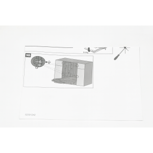 Szablon montażowy do zmywarki do zabudowy Amica 45 cm z panelem zintegrowanym FI45 SL