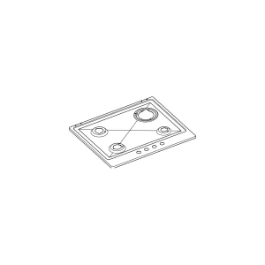 Płyta robocza podpalnikowa do płyty gazowej Electrolux / AEG inox 594 x 510 mm 3532277096