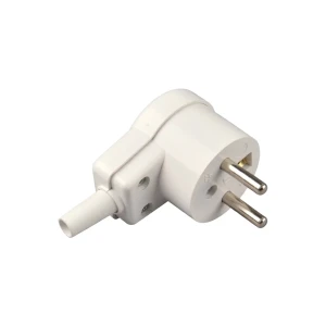 Wtyczka kątowa z uziemieniem Domax WT-16 16 A biała 25011