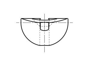 Pierścień pod sprężynę zawieszenia do pralki Electrolux / AEG 1508553003