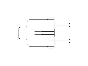 Przewód zasilający do kuchenki, piekarnika i płyty grzewczej Electrolux / AEG 3 x 1,5 mm² 1100 mm 3570551741