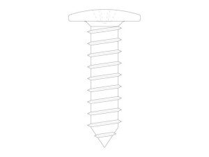 Śruba do lodówki i zamrażarki Electrolux / AEG 3,5 x 13 mm PZ 2290013040