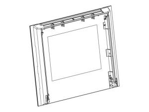 Szyba zewnętrzna drzwi piekarnika Electrolux / AEG / Zanussi biała 594 x 465 mm 3578708160