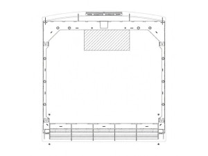 Blat roboczy neutralny do zamrażarki Electrolux / AEG 7801 600.4x634.5mm
