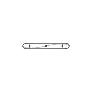 Łopatka bębna do suszarki Electrolux / AEG 298 mm 8075191026