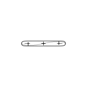 Łopatka bębna do suszarki Electrolux / AEG 298 mm 8075191026