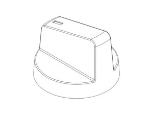 Białe pokrętło timera do kuchenki Electrolux / AEG