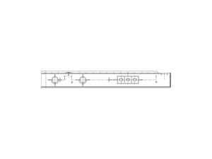 Górny blat obudowy do lodówki Electrolux / AEG srebrny 2234308142