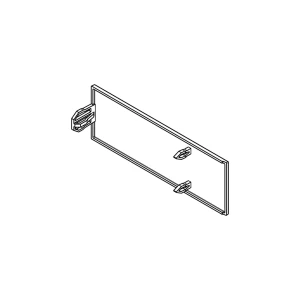 Pokrywa górnego zawiasu do urządzenia Electrolux / AEG 7802 121,76 x 41,6 mm