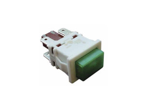 Lampka zielona z wyłącznikiem do chłodziarki Whirlpool / Indesit 481927618261 C00341478 481927618256 C00319478