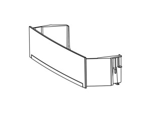 Kompletna półka na butelki do drzwi lodówki Electrolux / AEG 439,4 x 104 mm 7902