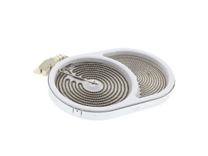 Promiennik grzejny podwójny owalny do płyty grzewczej Electrolux / AEG 170 x 265 mm 230 V 2400 W