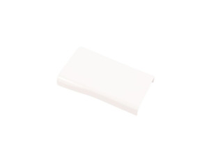 Zaślepka zawiasu do lodówki Ariston / Indesit / Hotpoint / Whirlpool 102 x 52/60 mm biała C00075170 482000027321 C00506347 488000506347