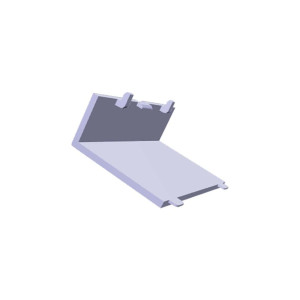 Lewa maskownica zawiasu do lodówki Electrolux / AEG srebrna 8079143197