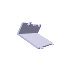Lewa maskownica zawiasu do lodówki Electrolux / AEG srebrna 8079143197