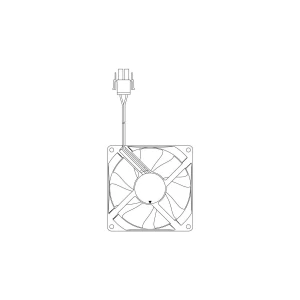 Wentylator chłodziarki Electrolux / AEG 12 V 1600 RPM 2425769029