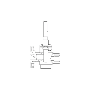 Zawór średniego palnika do kuchenki gazowej Electrolux / AEG 3577174315