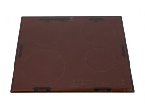 Szklana płyta wierzchnia do płyty kuchennej Electrolux / AEG czarna 590 x 520 mm