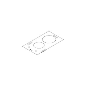Płyta grzejna ceramiczna do płyty Electrolux / AEG czarna 290x520 mm