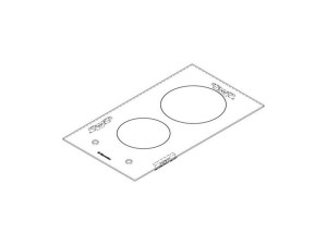 Płyta grzejna ceramiczna do płyty Electrolux / AEG czarna 290x520 mm