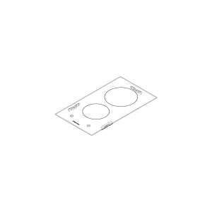 Płyta grzejna ceramiczna do płyty Electrolux / AEG czarna 290x520 mm