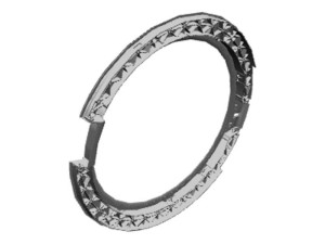 Tylna futryna drzwi pralki Electrolux / AEG biała Ø443,6 mm