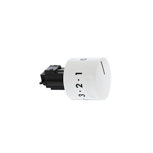 Pokrętło podwójnego regulatora do piekarnika i płyty grzejnej Electrolux / AEG białe 9-0