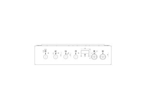 Panel kontrolny do kuchenki Electrolux / AEG stainless 50 cm 6K 8087341023