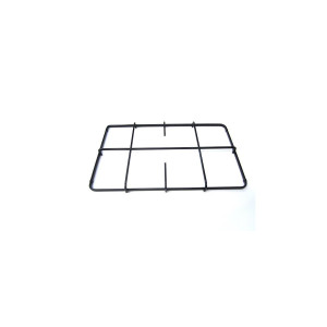 Lewy czarny ruszt do płyty gazowej Ariston / Indesit / Hotpoint / Whirlpool na 2 palniki C00074396 482000076312