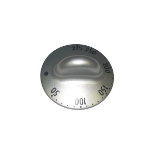 Pokrętło termostatu do kuchenki i piekarnika Gorenje / Hisense srebrne 629336