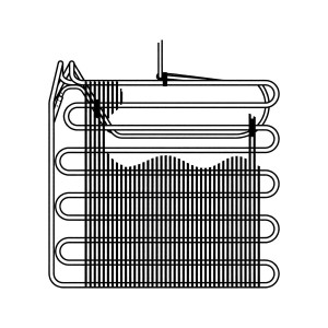 Parownik do lodówki i zamrażarki Electrolux / AEG 2666003013
