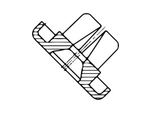 Nakładka uchwytu parownika do lodówki Electrolux / AEG 2062971003