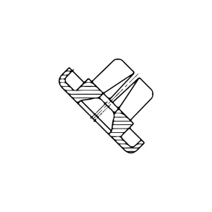 Nakładka uchwytu parownika do lodówki Electrolux / AEG 2062971003