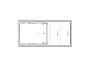 Drzwi chłodziarki Electrolux / AEG białe 538 x 1121,5 mm 140047768019