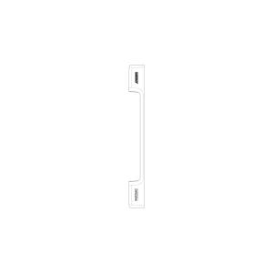 Obudowa / maskownica listwy górnej drzwi lodówki Electrolux / AEG 2425587066