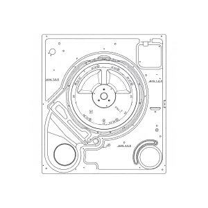 Tylna blacha obudowy do suszarki Electrolux / AEG 1506648003