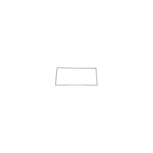 Uszczelka drzwi chłodziarki Electrolux / AEG 54 x 112 cm biała 2063494005