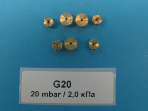 Komplet dysz gazowych do kuchenki Gorenje / Hisense G20/20 237134