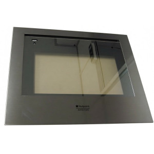 Szyba zewnętrzna drzwi piekarnika Ariston / Indesit / Hotpoint / Whirlpool F48 HA DROP DOW C00258918 482000062759