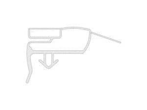 Magnetyczna uszczelka drzwi do chłodziarki Electrolux / AEG biała 978 x 515 mm 2248016962
