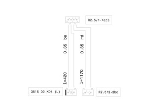 Wiązka kabli do zmywarki Electrolux / AEG 1173948025
