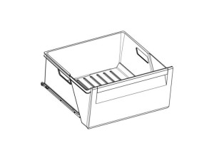 Pojemnik na warzywa do lodówki Electrolux / AEG neutralny 490 x 247 mm 7902